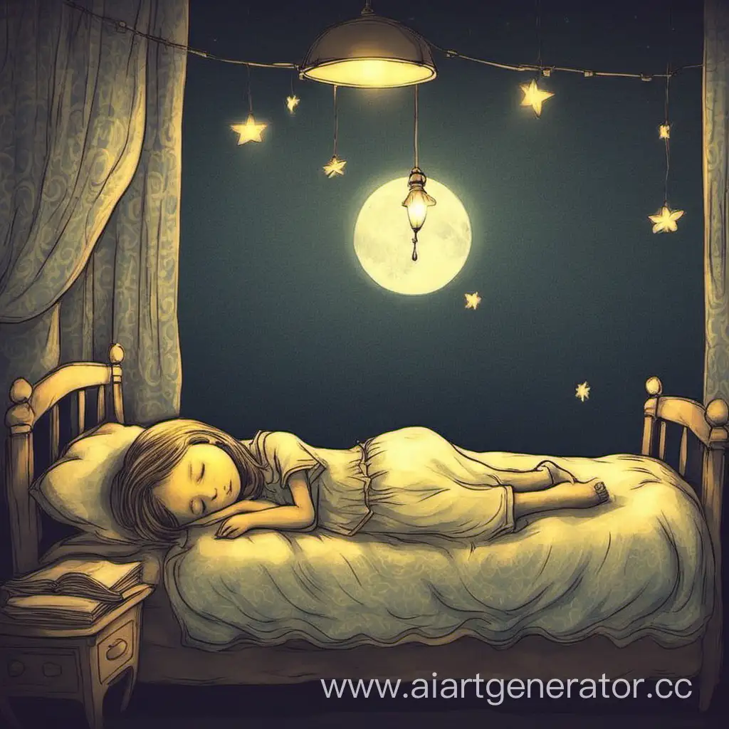 Peaceful-Slumber-Serene-Girl-Sleeping-Soundly