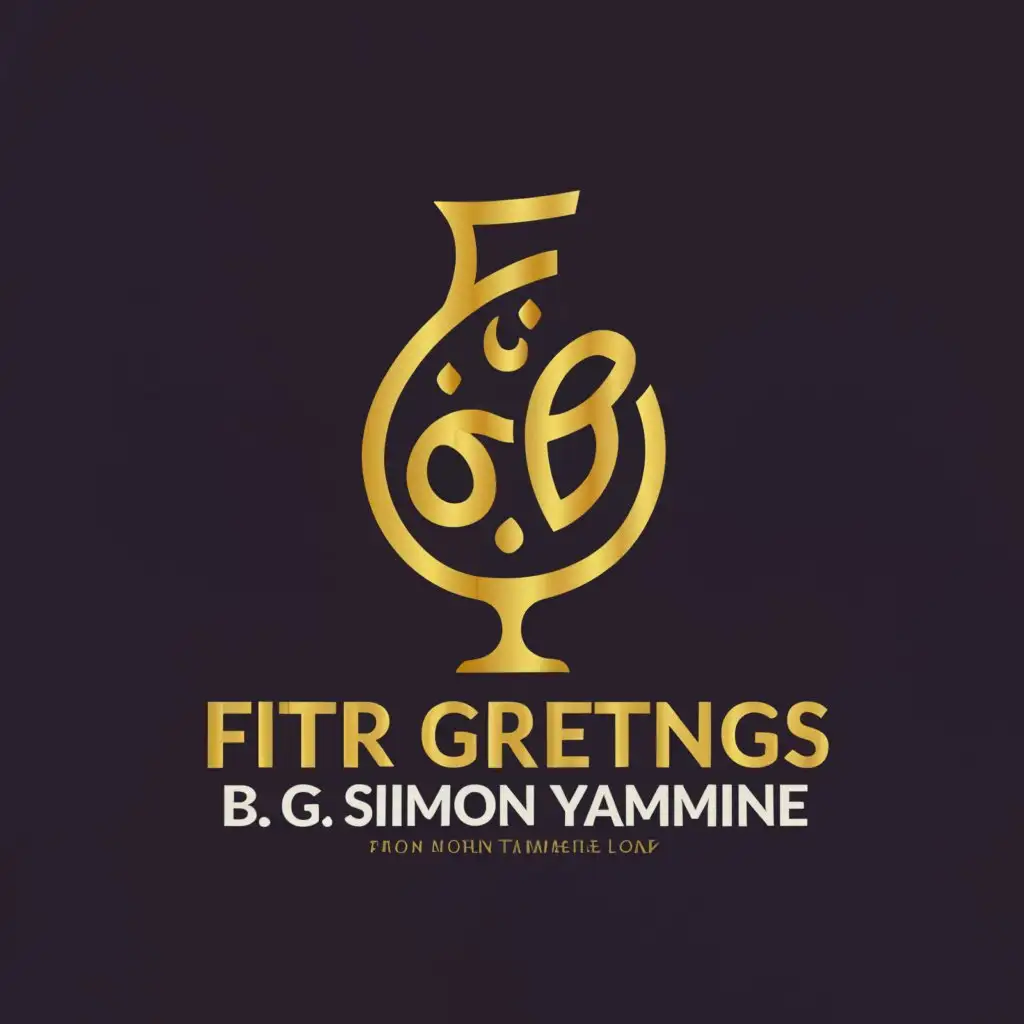 a logo design,with the text "Fitr greeting from B. G. Simon Yammine", main symbol:Aladdin Lamp,Moderate,be used in Religious industry,clear background