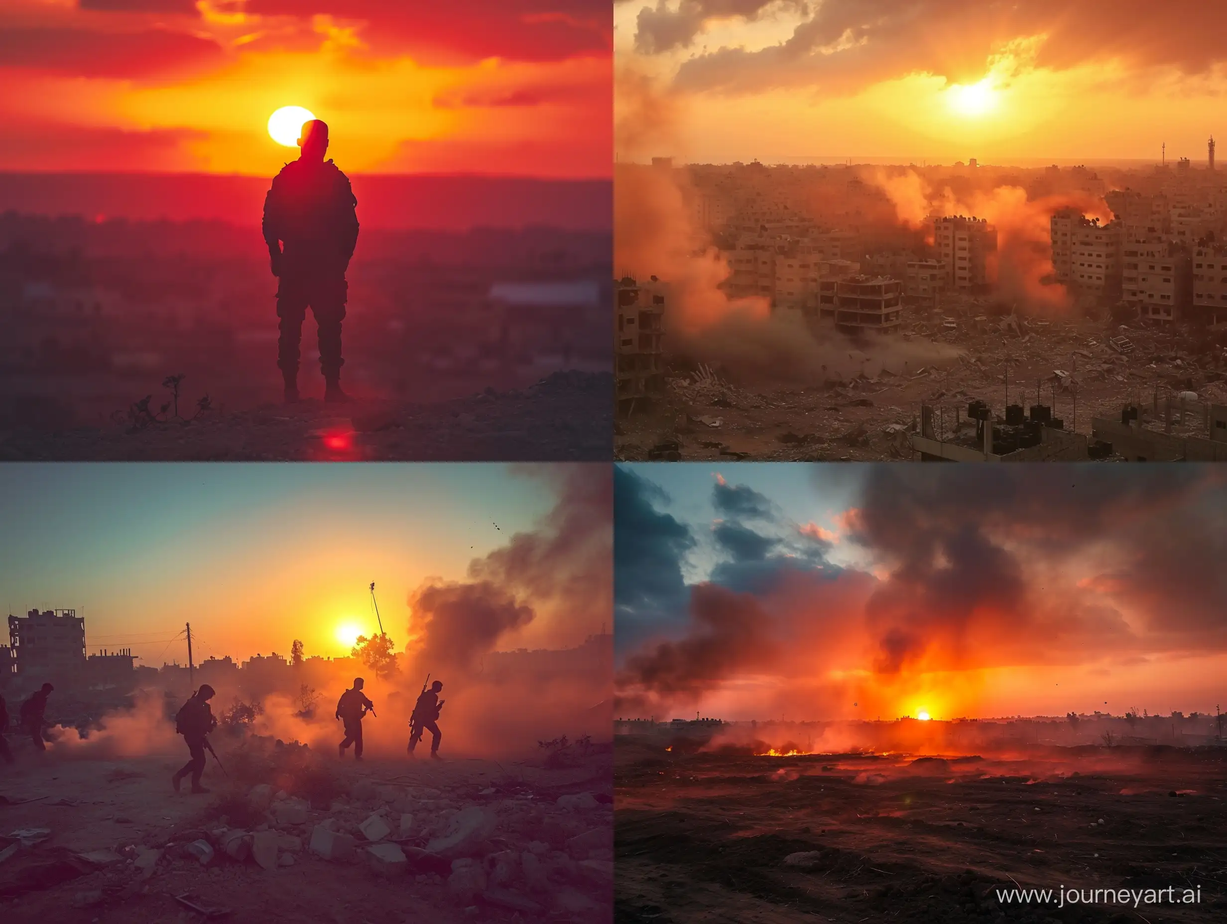 Sunset-War-in-Gaza-Powerful-8K-HD-Imagery
