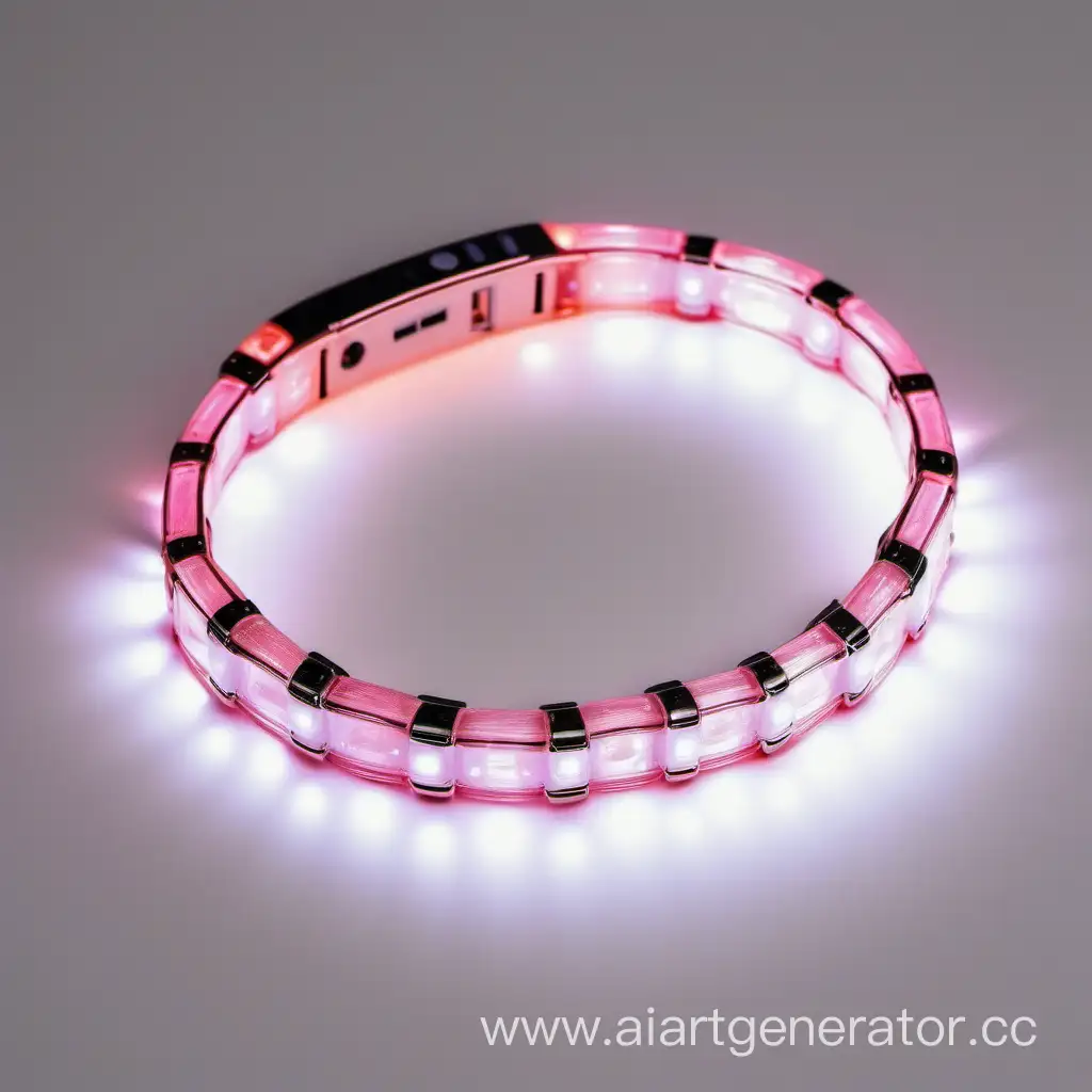 Elegant-Glowing-Bracelet-with-Batteries-on-White-Background