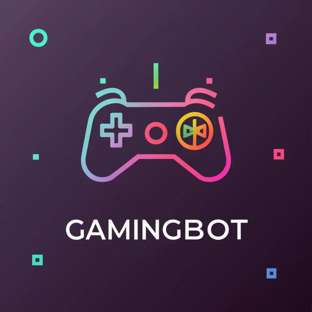 a logo design,with the text "gaming.bot", main symbol:gaming controller,Moderate,clear background