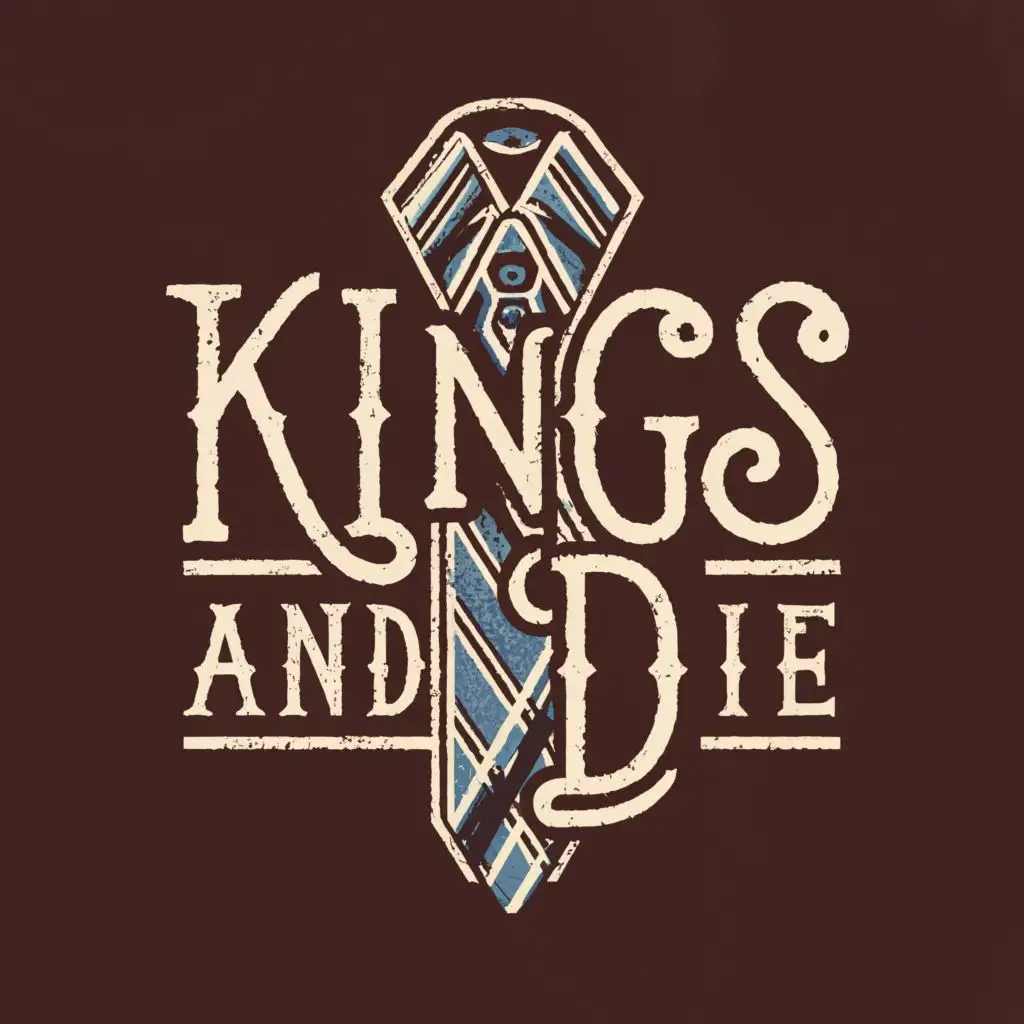 a logo design,with the text "kings tie and die", main symbol:pictorial,Moderate,clear background