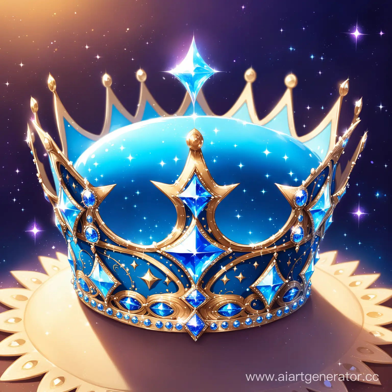 голубая магическая корона