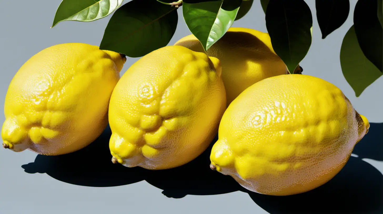 Vibrant and Luscious Lemon in Full Bloom