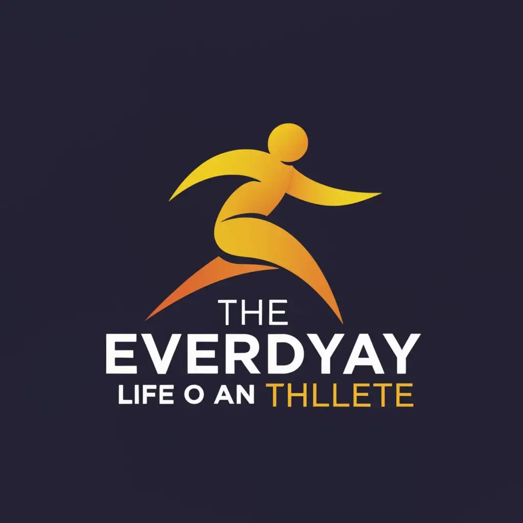 a logo design,with the text "THE EVERYDAY LIFE OF AN ATHLETE", main symbol:THE EVERYDAY LIFE OF AN ATHLETE,Moderate,be used in Sports Fitness industry,clear background