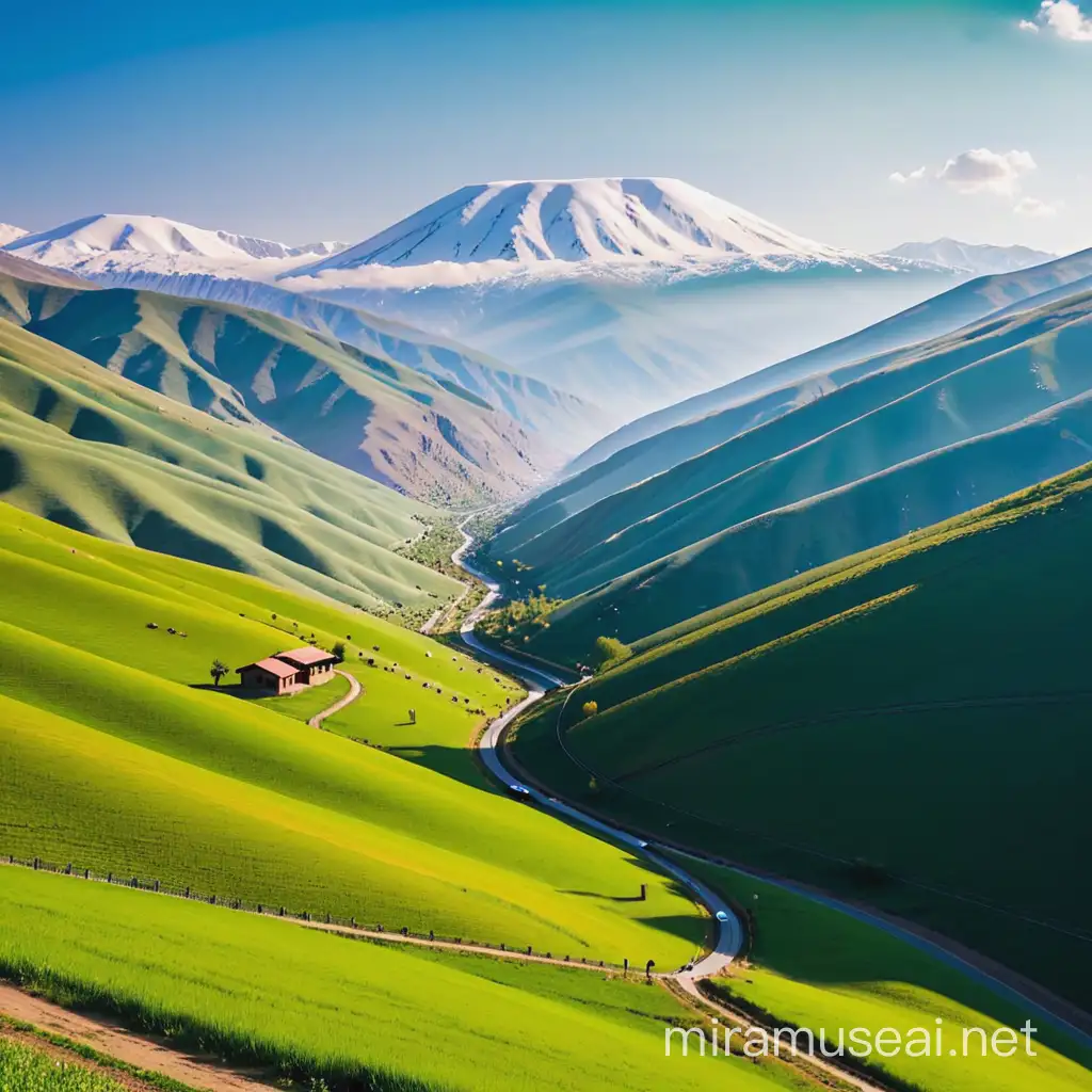 Majestic View of Mount Khustup in Armenia