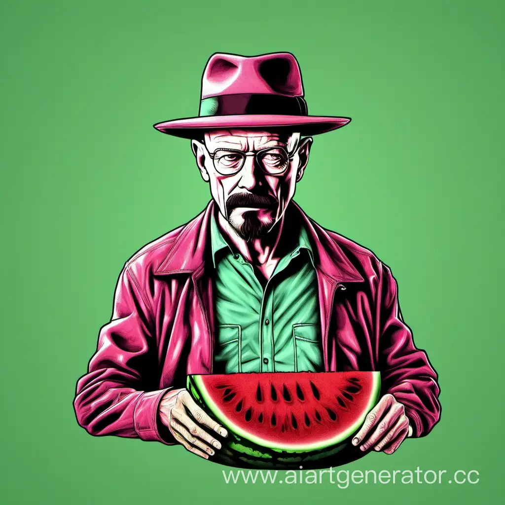 Mysterious-Heisenberg-Enjoys-Refreshing-Watermelon