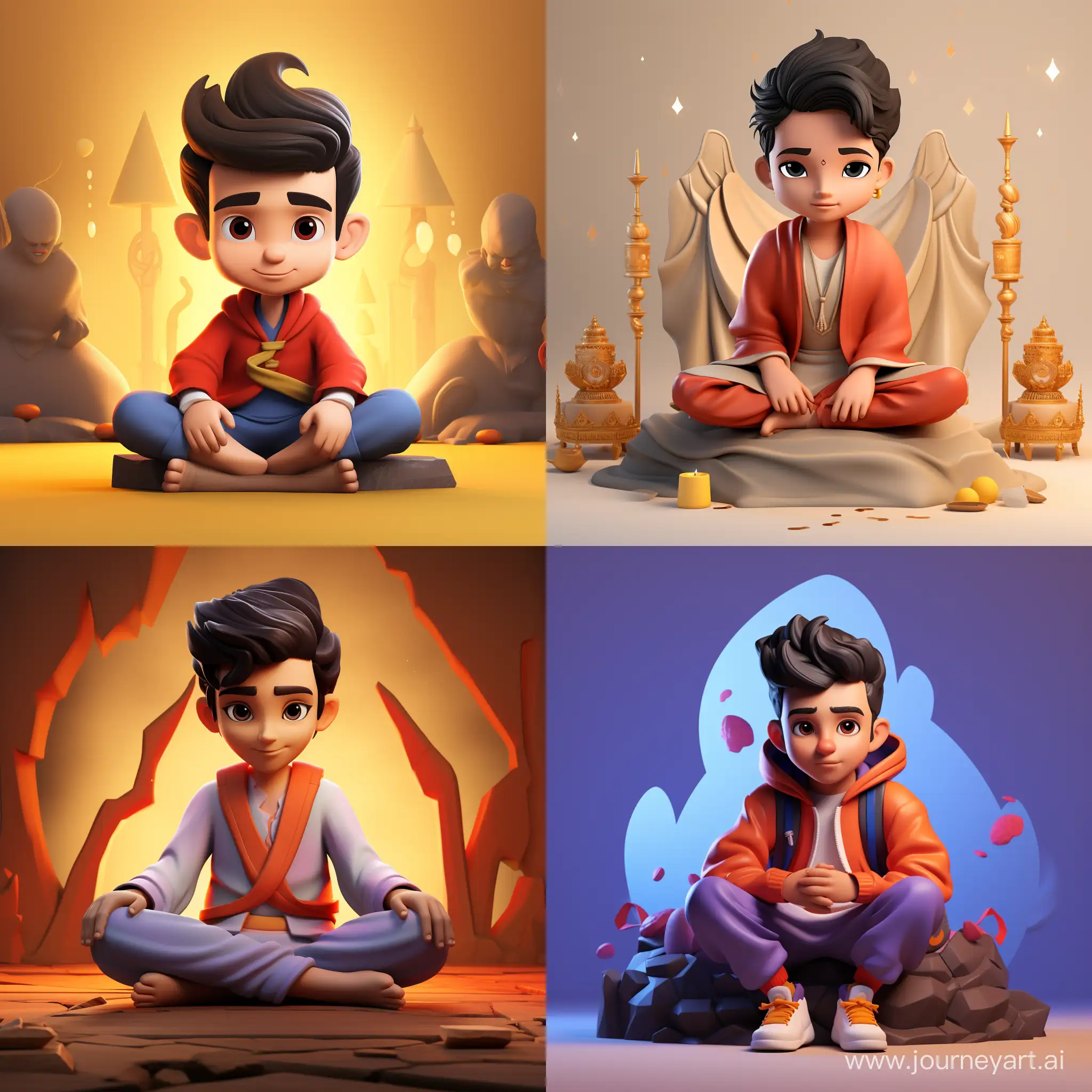 Modern-Indian-Boy-Sitting-on-YouTube-Logo-Smart-Graphics-Profile-Mockup