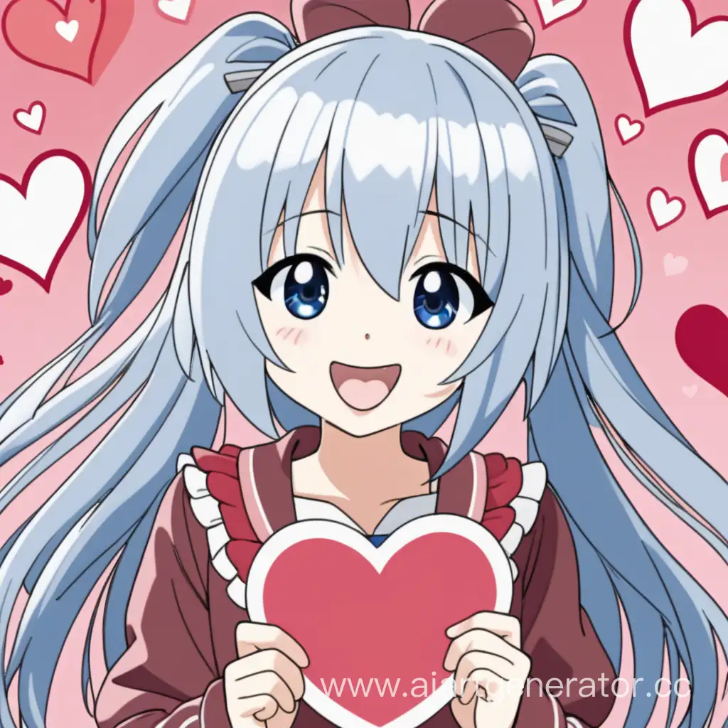 Anime-Girl-Rejoices-in-Valentines-Day-Gift
