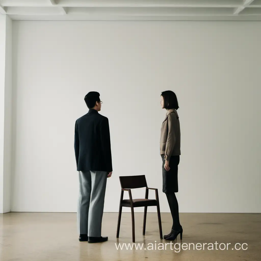 Two-People-Standing-Near-a-Chair