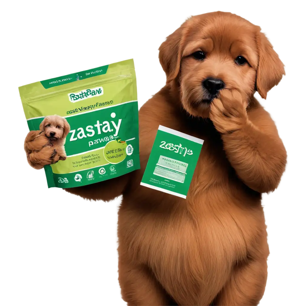 Adorable-Dog-Holding-Zasty-Paws-Product-Packet-HighQuality-PNG-Image