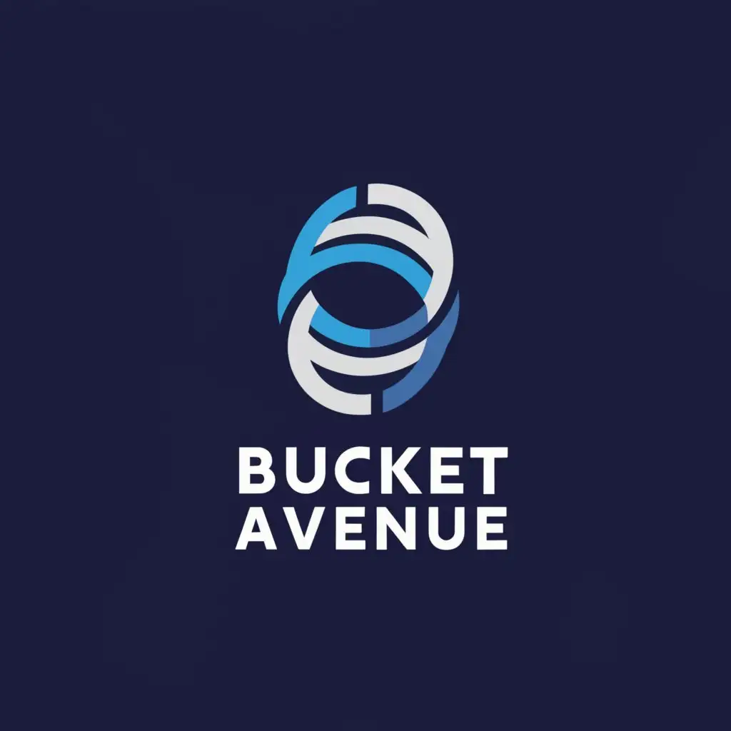a logo design,with the text "bucket avenue", main symbol:ring,Moderate,be used in Sports Fitness industry,clear background