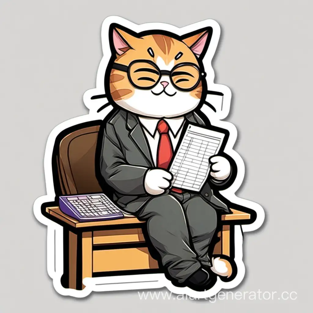 Accountant-Cat-Sticker-with-Calculator-Tail