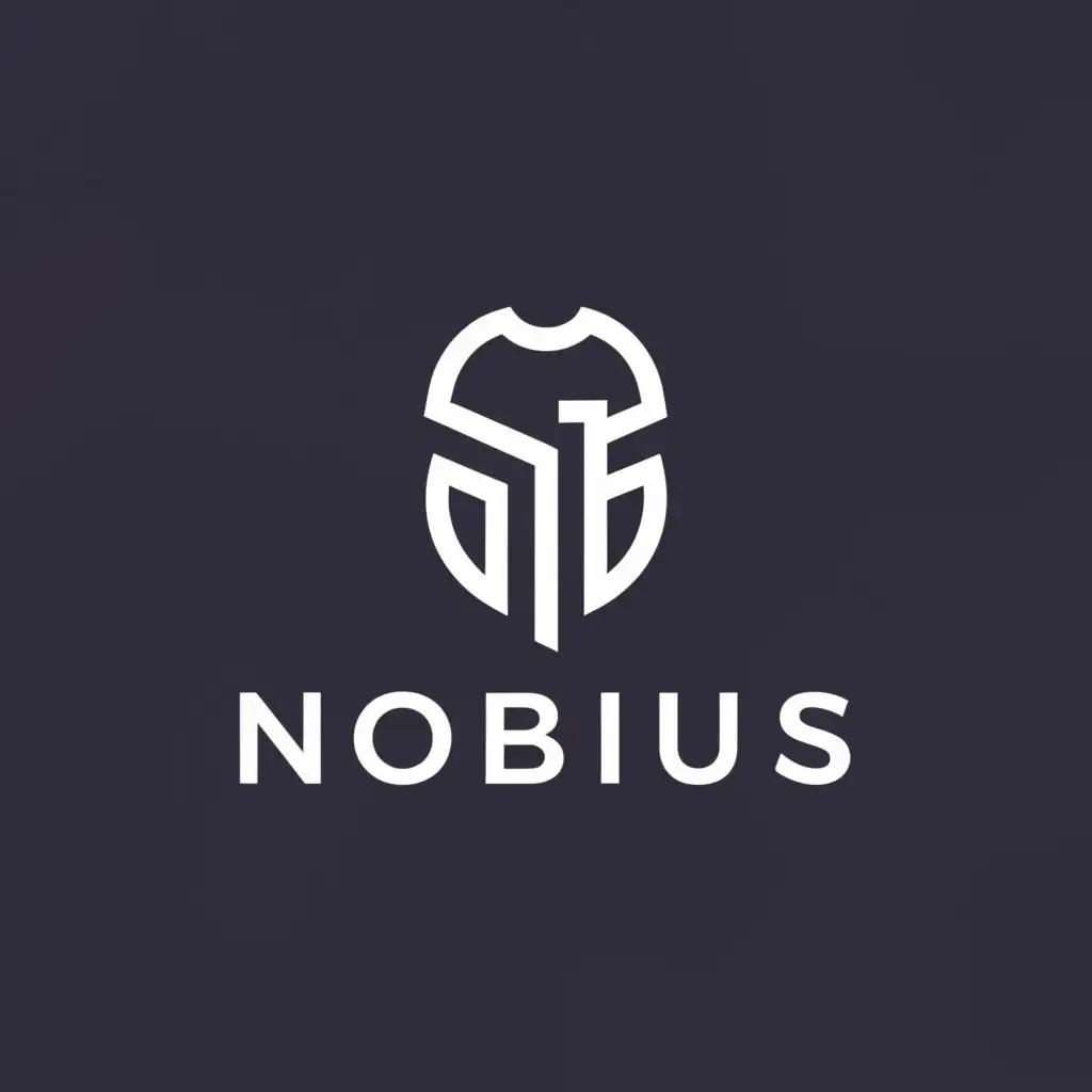 a logo design,with the text "NOBIUS", main symbol:men's clothing,Moderate,clear background