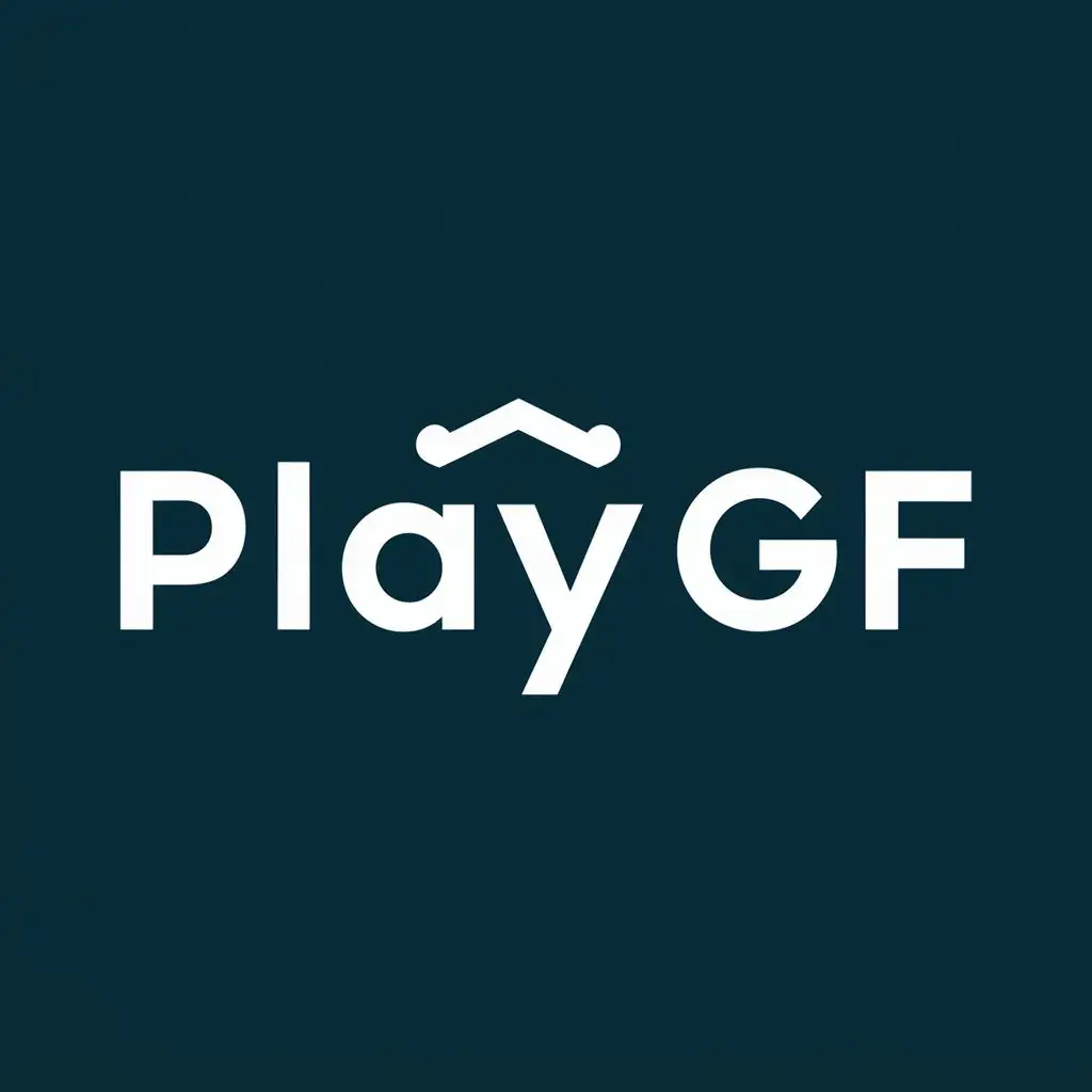logo, CHAT, with the text "PLAYGF", typography, be used in Sports Fitness industry