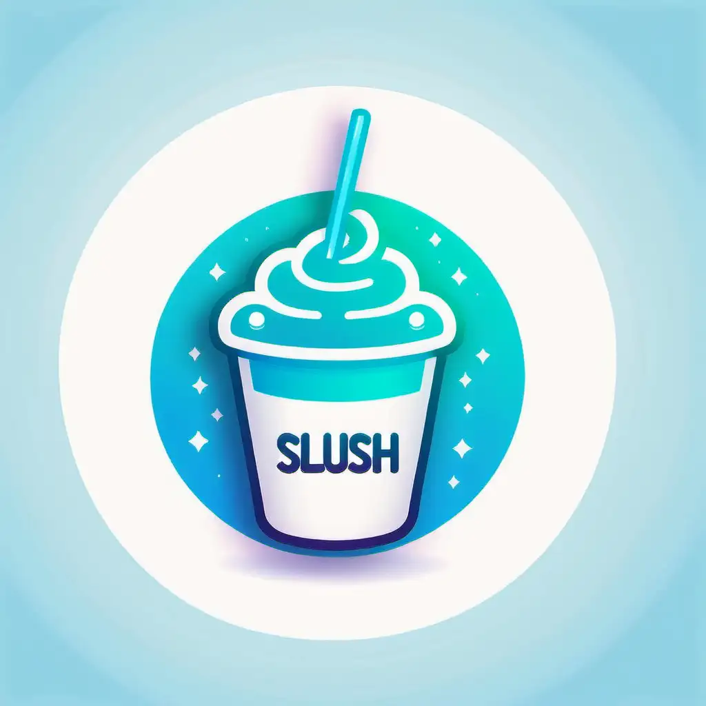 Colorful Slush Logo Design for Refreshing Beverage Brand