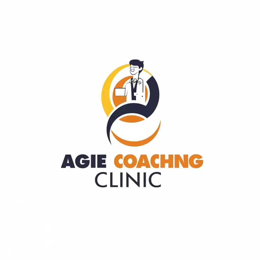 logo, doctor, with the text "Agile Coaching Clinic", typography, be used in Education industry