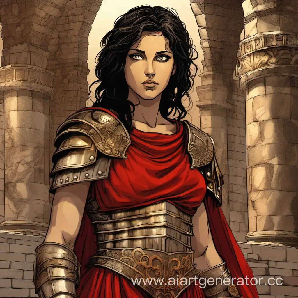 Roman-Centurion-Beauty-Intimate-Portrait-in-DragonAdorned-Armor