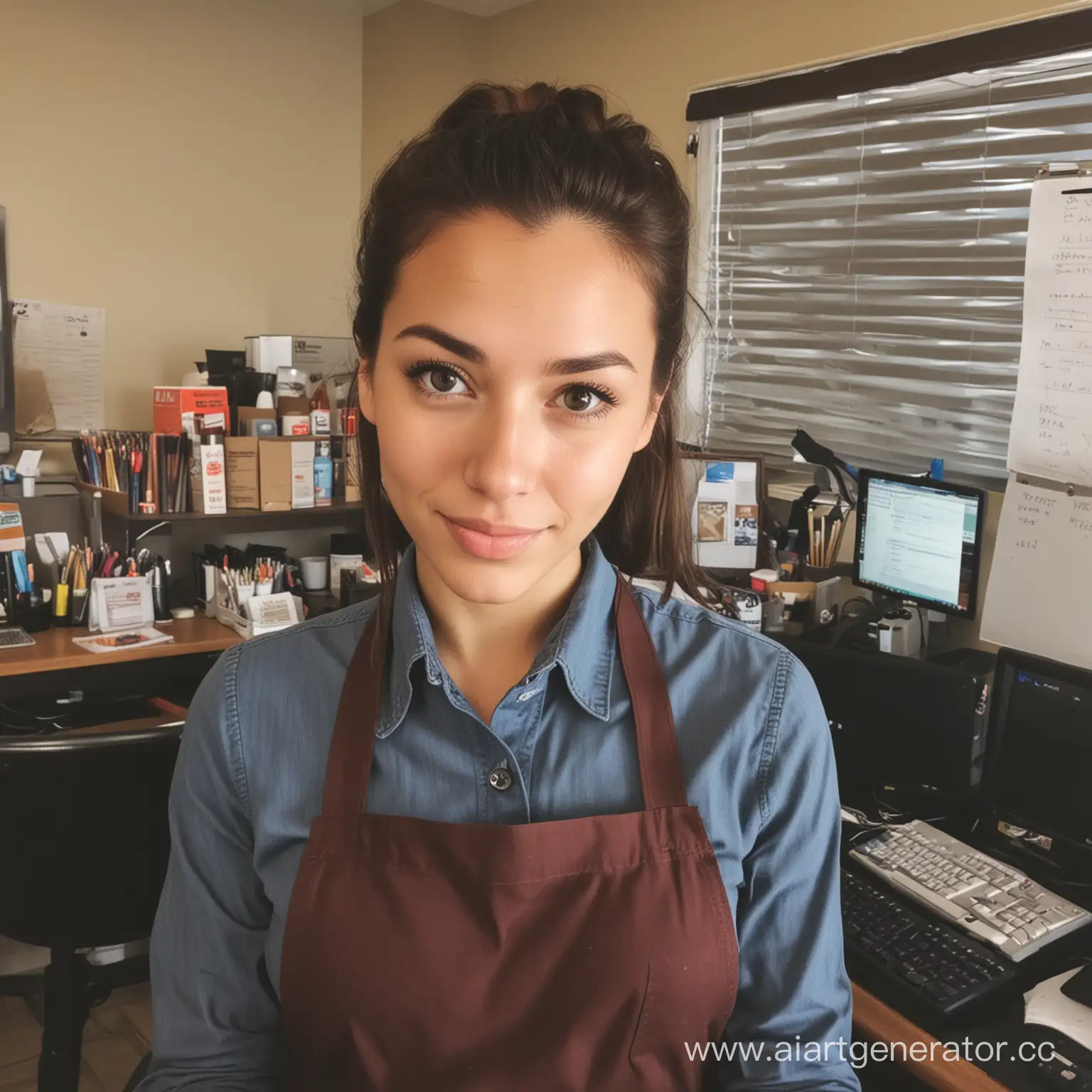 Young-Woman-27-Engaged-in-Favorite-Job