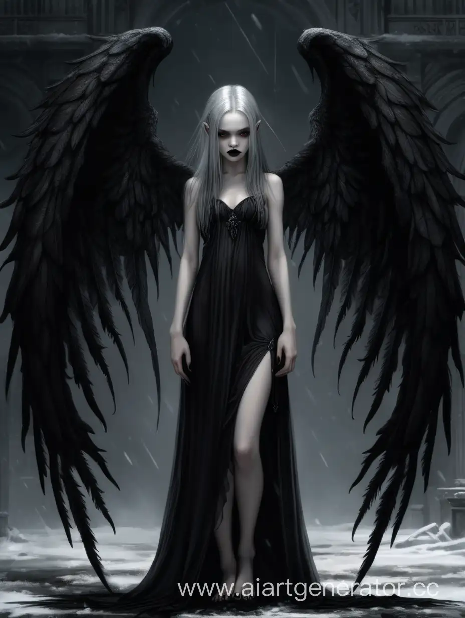 Ethereal-Angelic-Figure-with-Sinister-Charm-in-Black-Attire