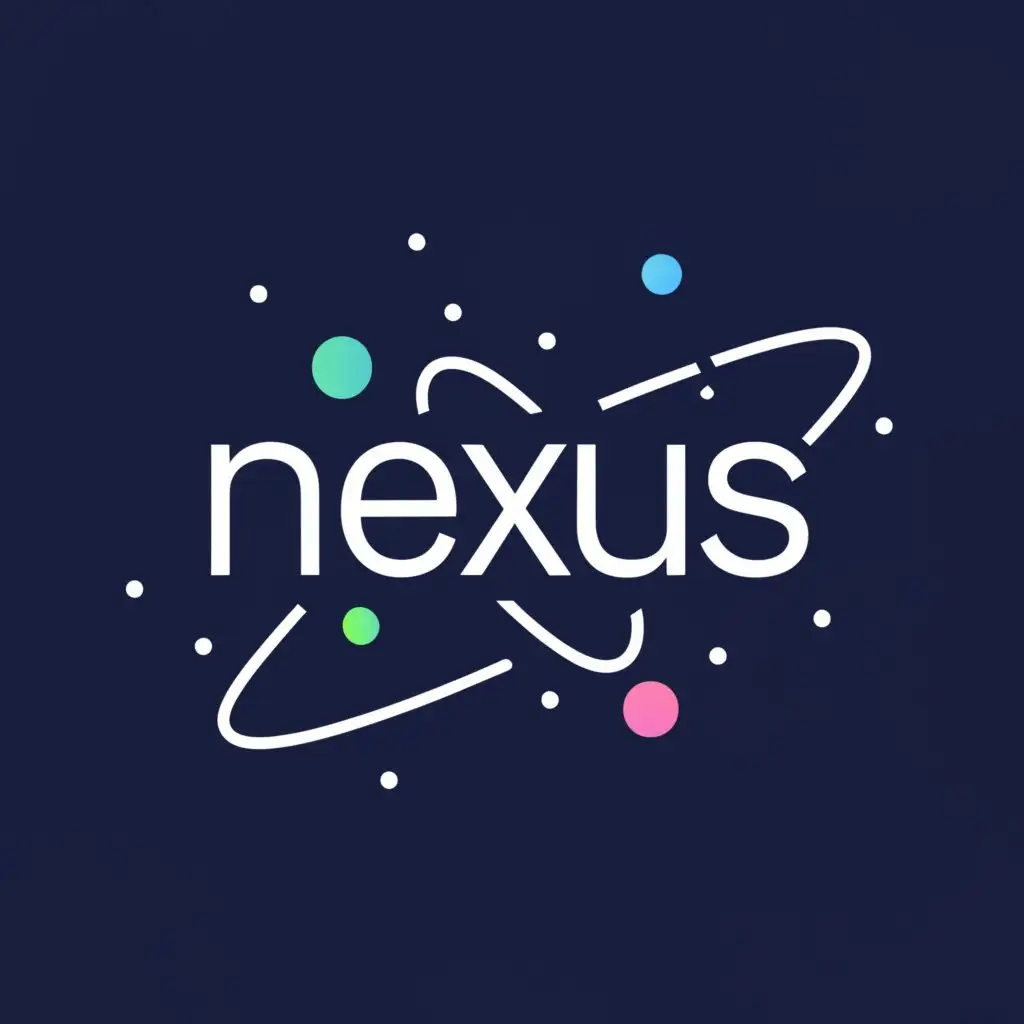 a logo design,with the text "Nexus", main symbol:Galaxy,Minimalistic,be used in Internet industry,clear background