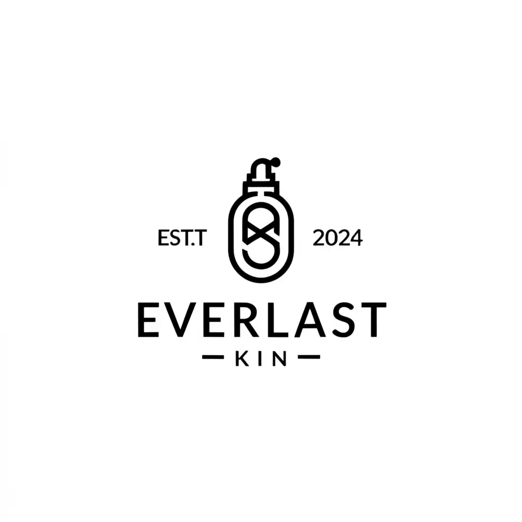 LOGO-Design-For-Everlast-Skin-Elegant-Serum-Bottle-Emblem-for-Timeless-Beauty