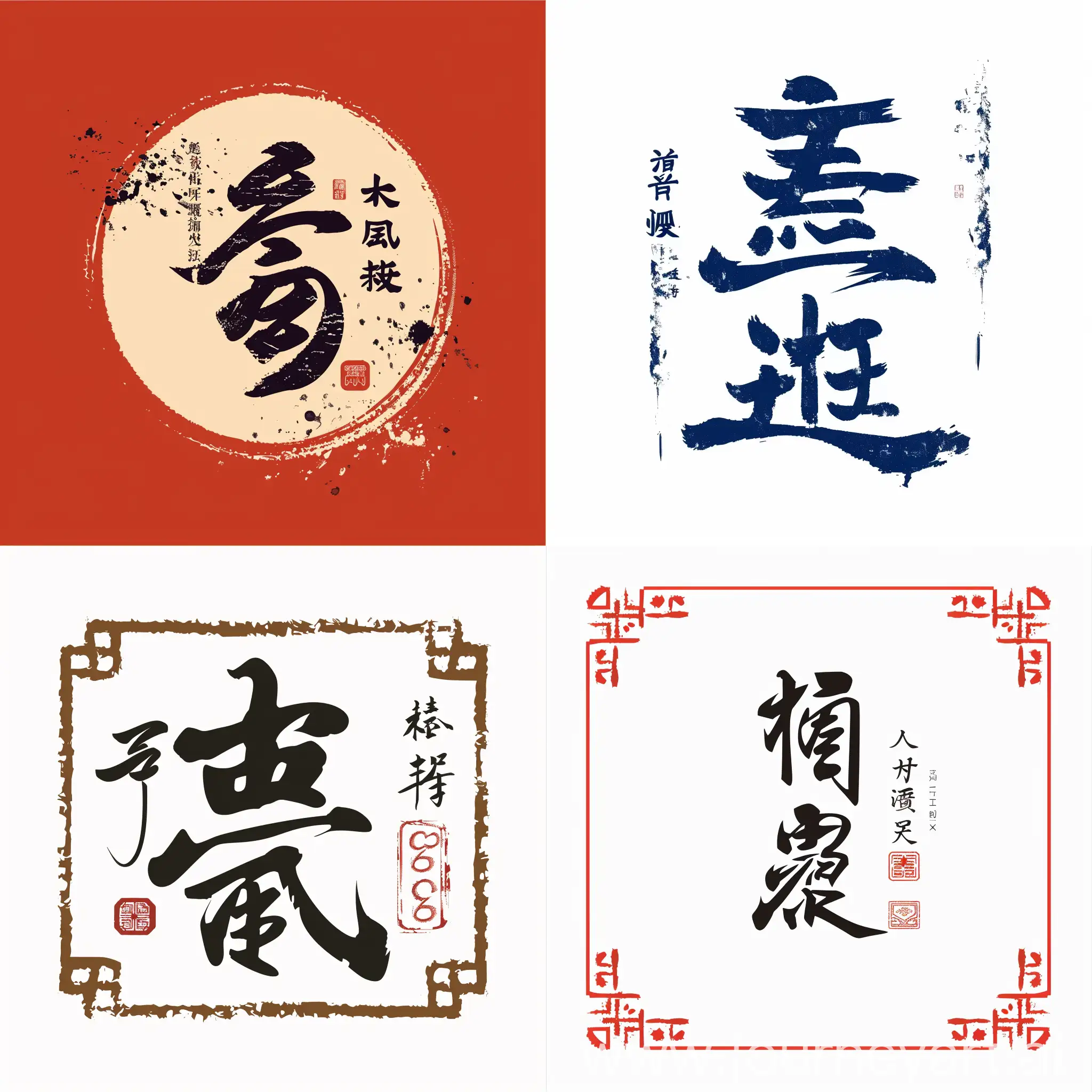 chinese traditional business words logo named 神农御膳