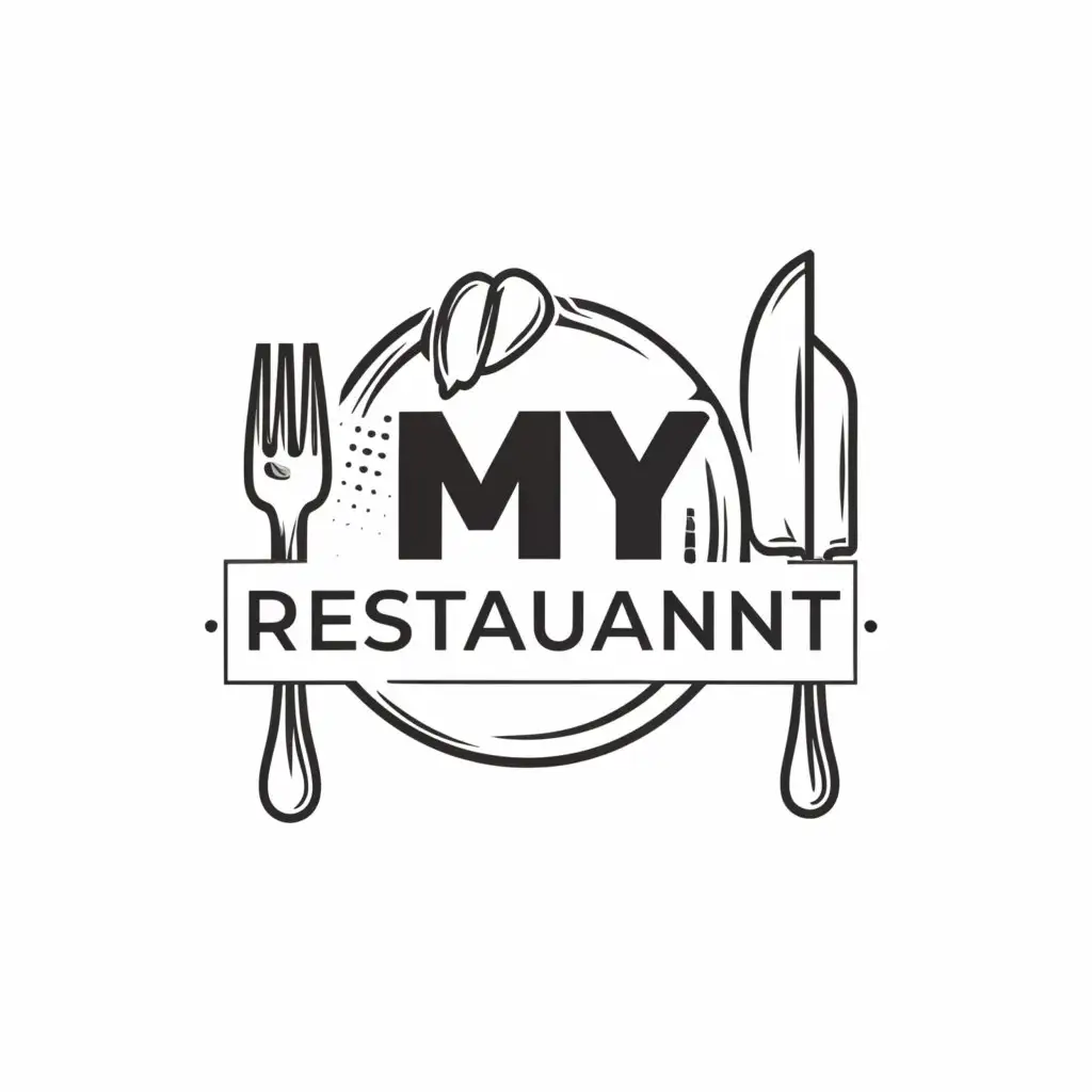 a logo design,with the text "my Restaurant", main symbol:my Restaurant,Minimalistic,be used in Restaurant industry,clear background