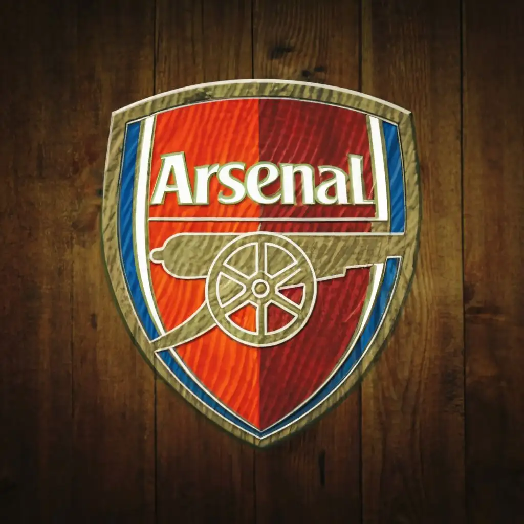 LOGO-Design-For-Arsenal-FC-Crust-Playful-Twist-on-the-Arsenal-FC-Crest-with-Custom-Typography