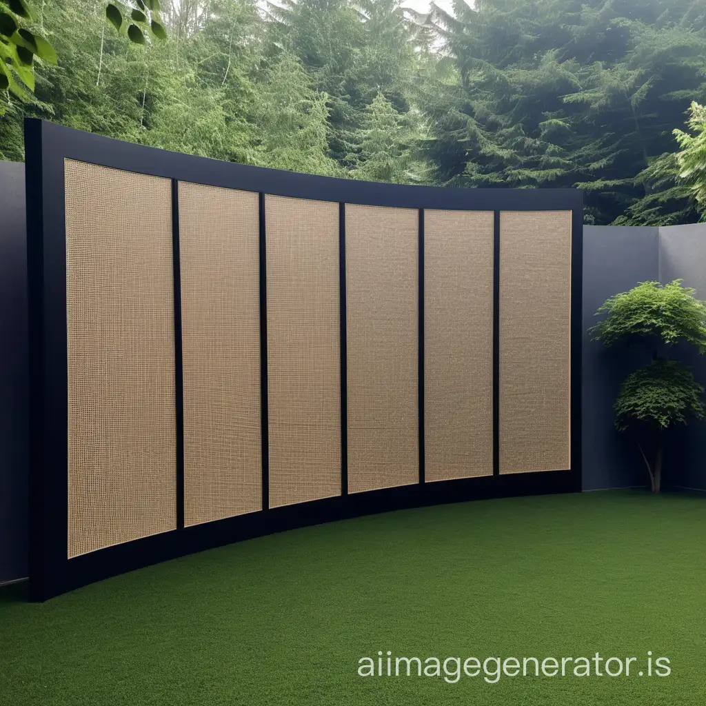 acoustic screen near the house, silence all around