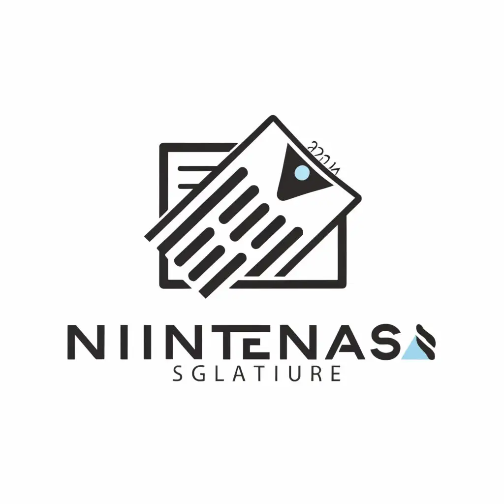 a logo design,with the text "Nintenas", main symbol:newspaper,Minimalistic,clear background