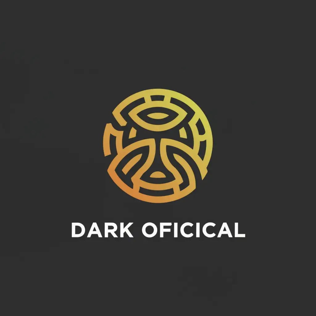 a logo design,with the text "Dark Official", main symbol:DarkOfficial, crypto, trading, logo,,complex,be used in Finance industry,clear background