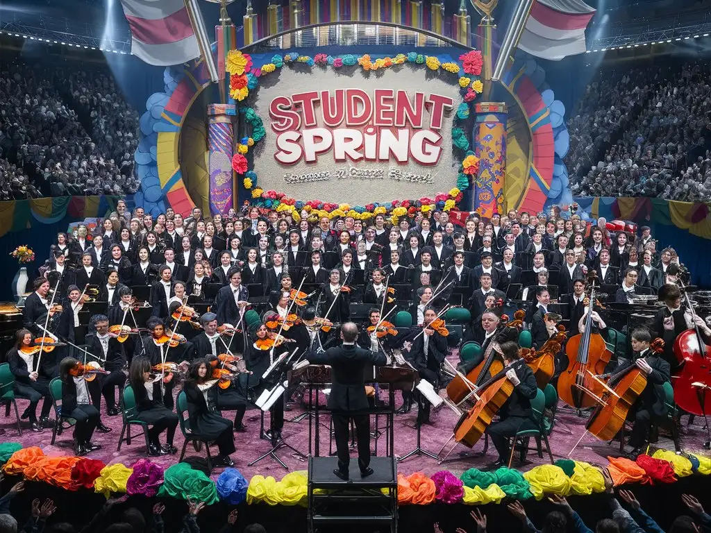 концерт шоу "студенческая весна" на большой арене