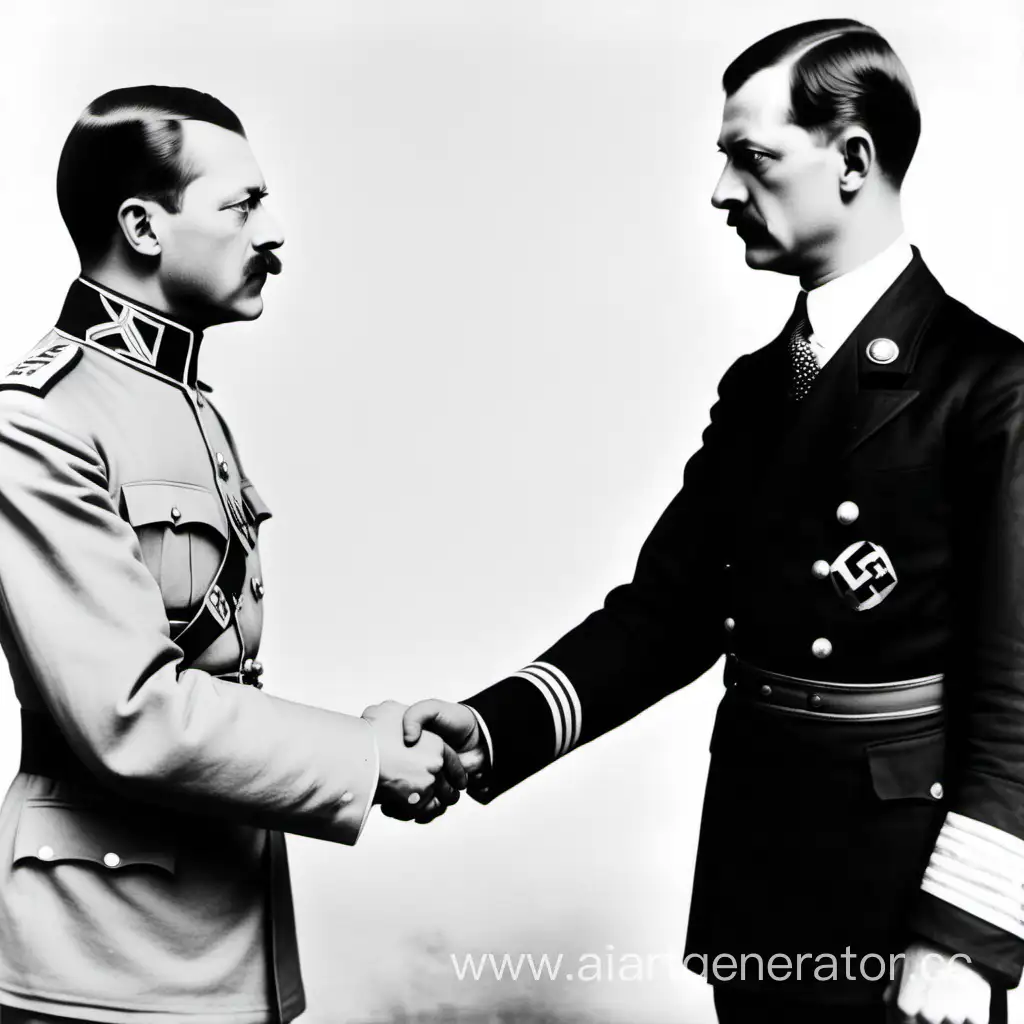 Historical-Meeting-Nicholas-II-and-Hitler-Shake-Hands