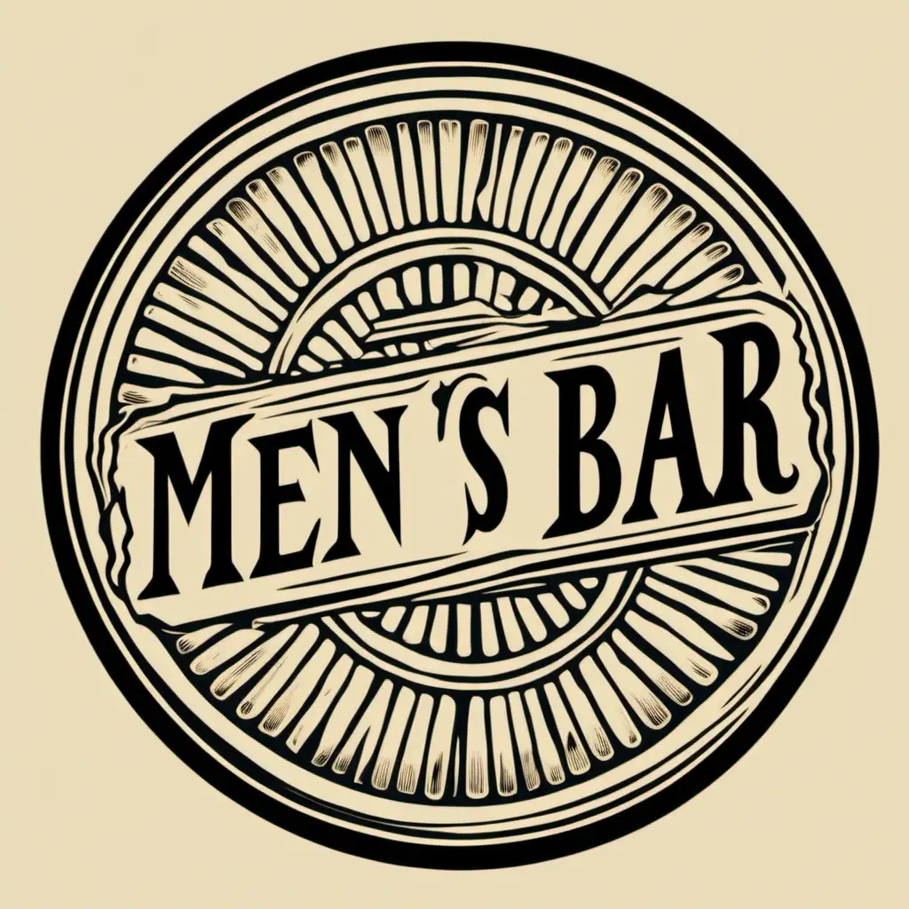 Stylish Round Logo Featuring The Mens Bar Shirt