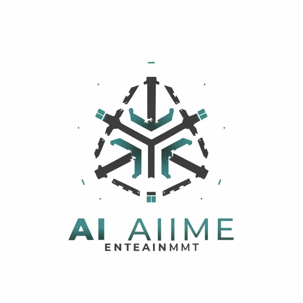 a logo design,with the text "AI Anime", main symbol:octagram,Moderate,be used in Entertainment industry,clear background
