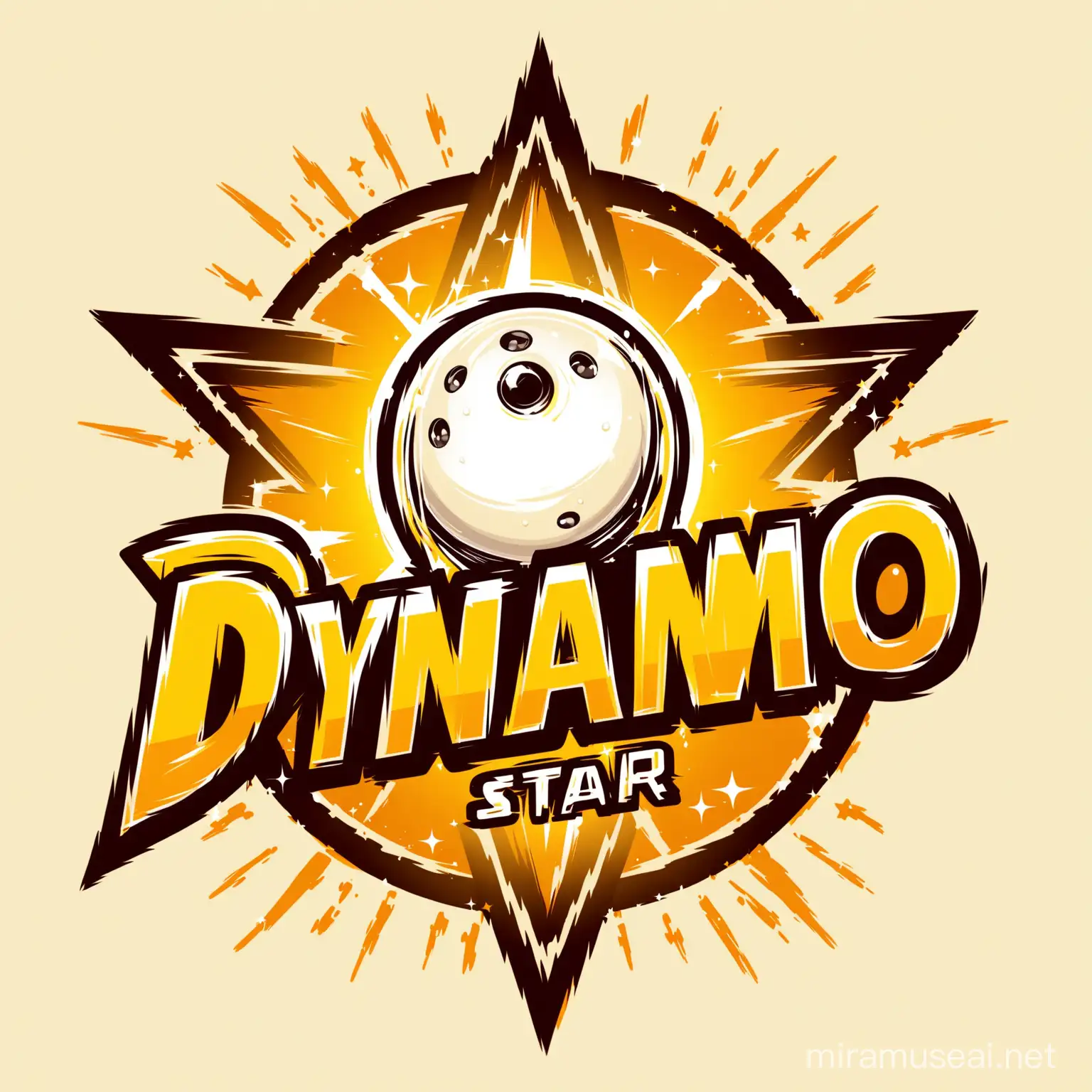 Dynamic Star Bowling Team Logo Design