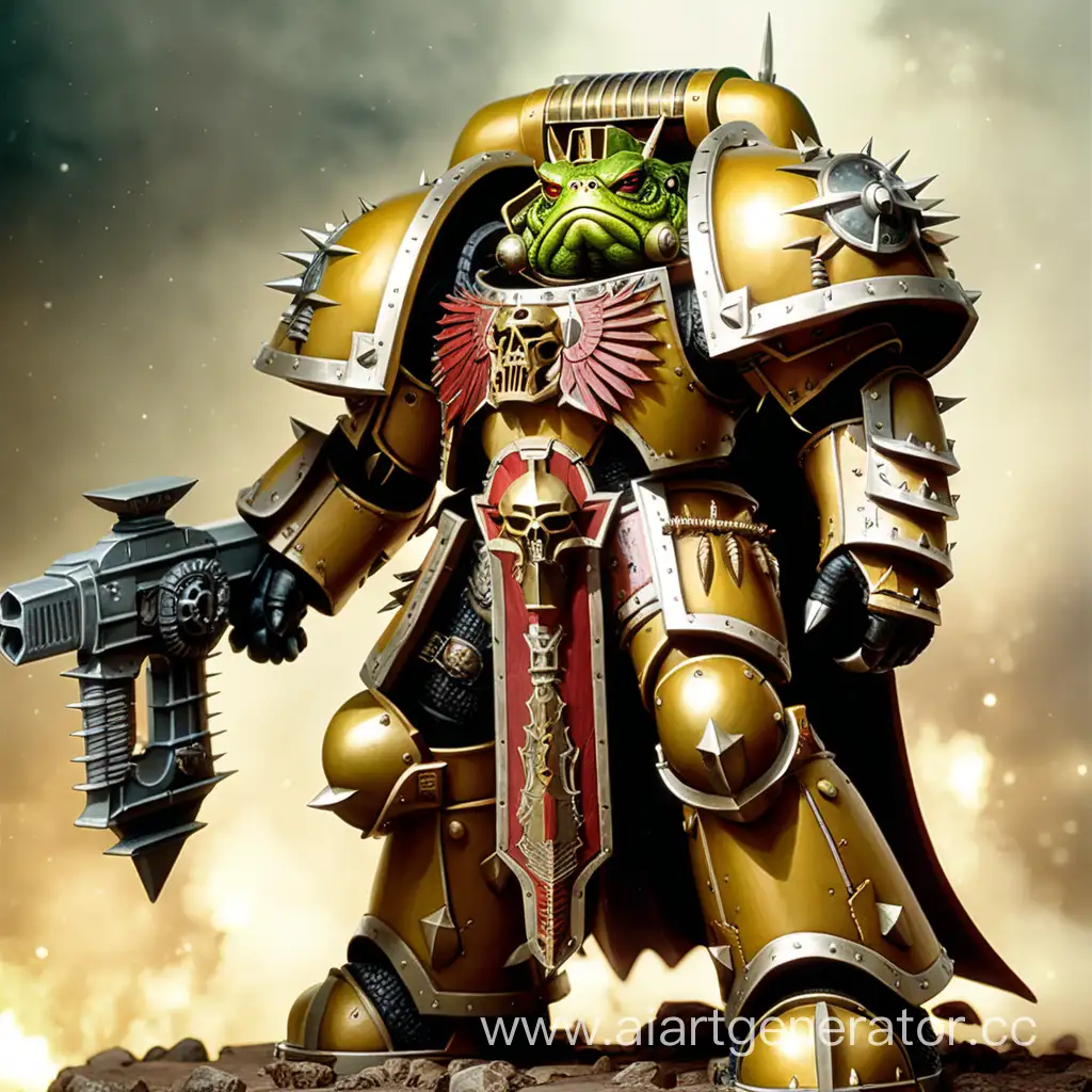 Warhammer-Primarch-Rogal-Dorn-Transforming-into-a-Majestic-Frog