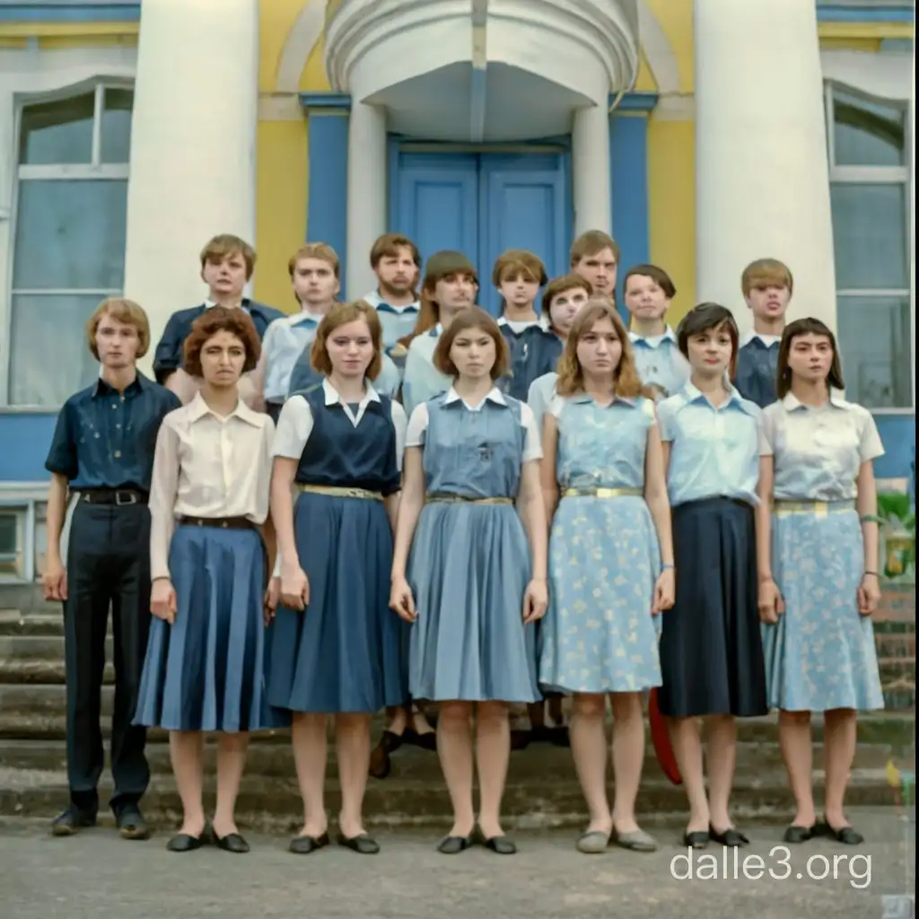 Выпускники 10 класса 1984 года город Серов школы #9