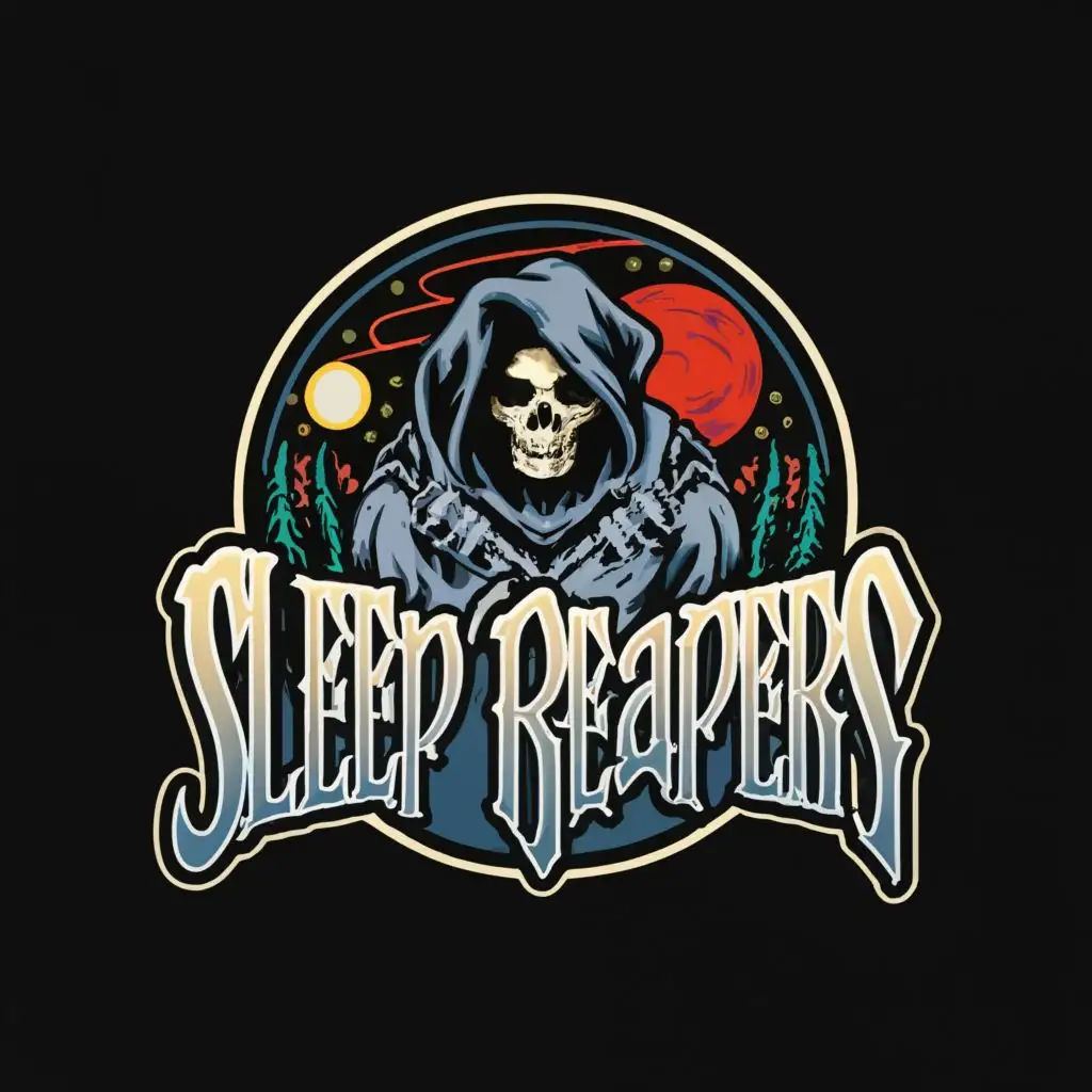 LOGO-Design-for-Sleep-Reapers-Eerie-Grim-Reaper-Embracing-a-Planet