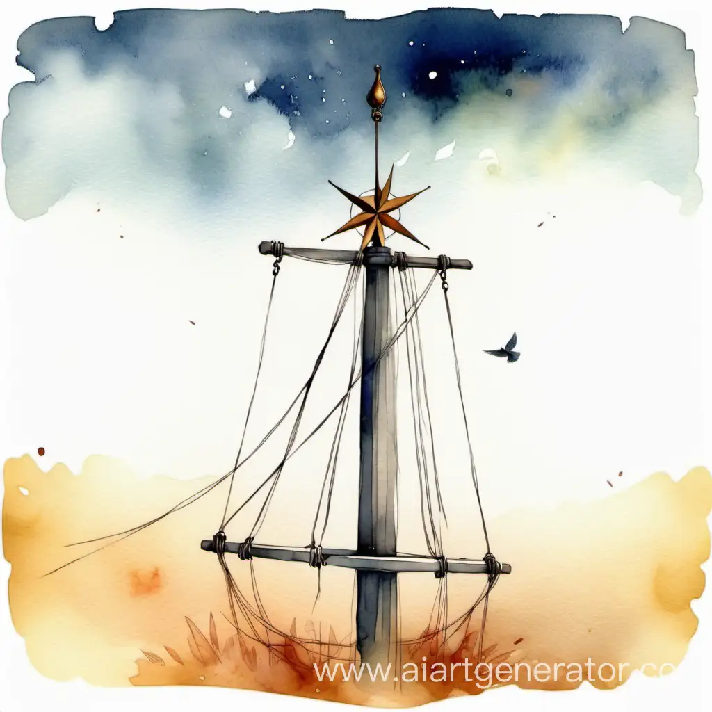 Contrasting-Winds-A-Tale-of-Warmth-and-Coldness-in-Watercolor