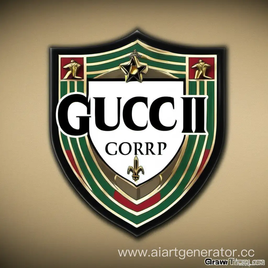 Нарисуй логотип семьи с названием gucci corp для гта 5 рп