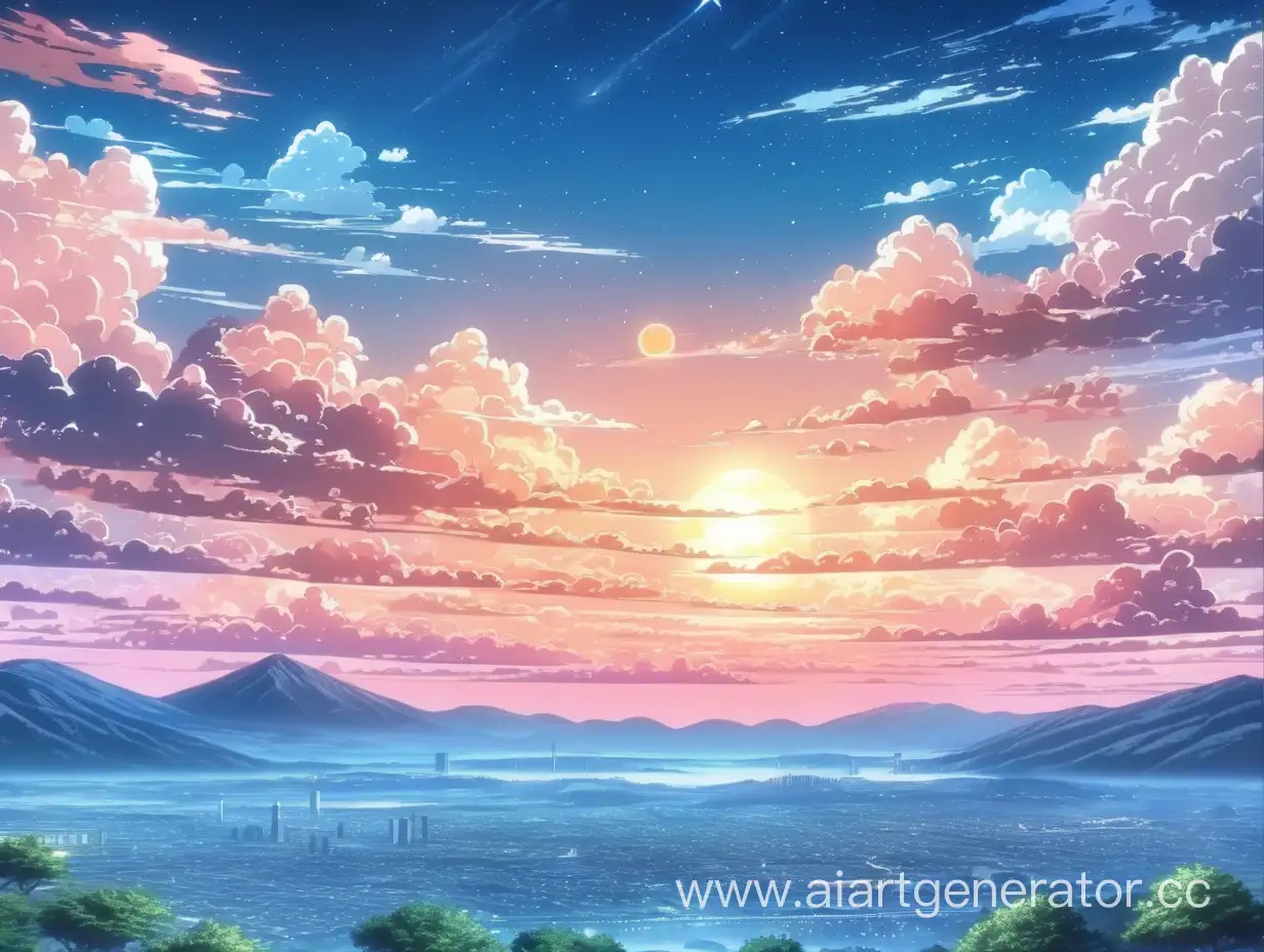 Serene-Anime-Sky-with-Captivating-Beauty