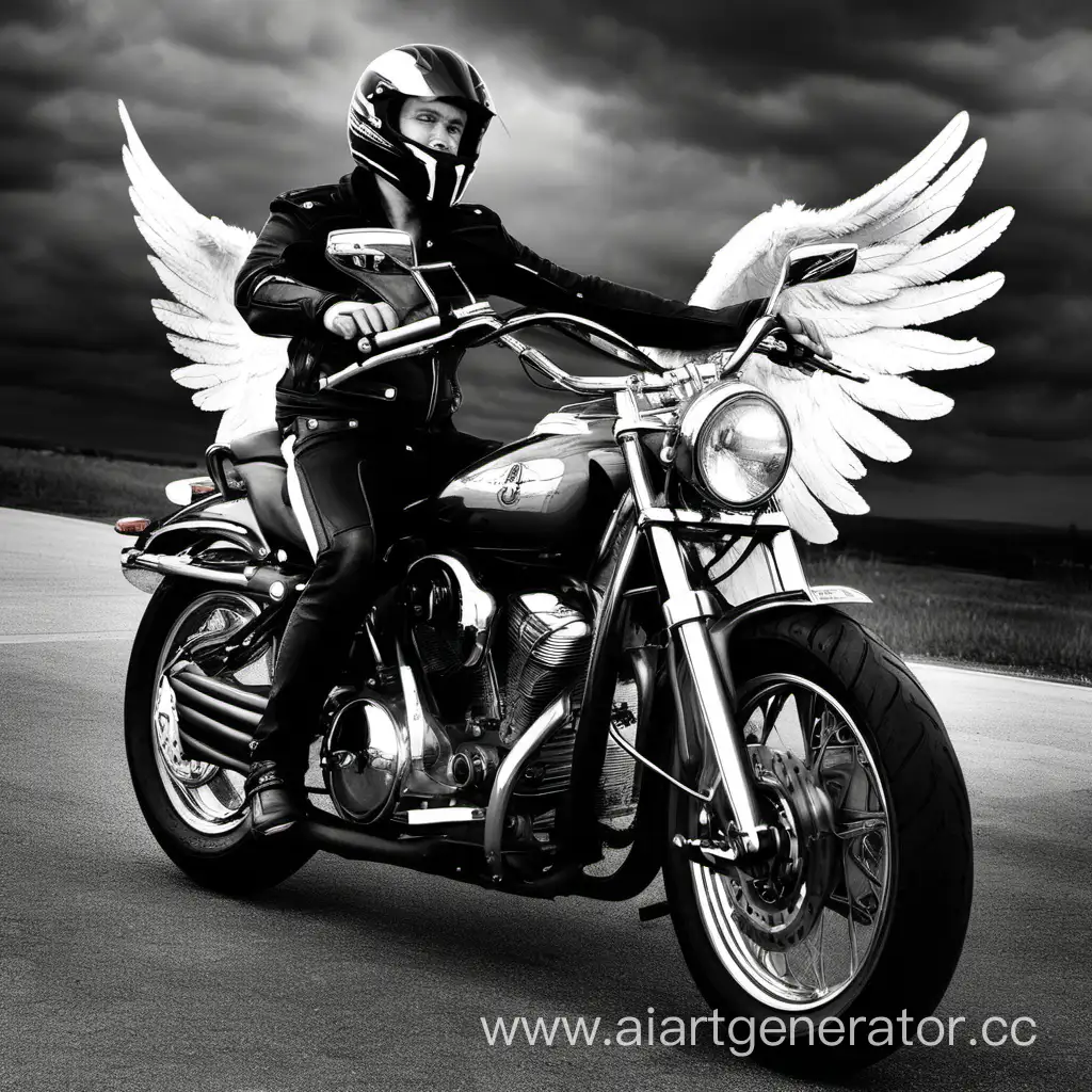 Kaskelen-Motorcycle-Angel-Heavenly-Rider-in-Action
