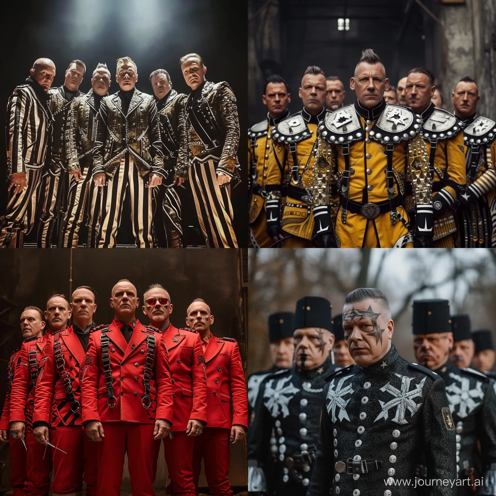 rammstein wearing funny suits