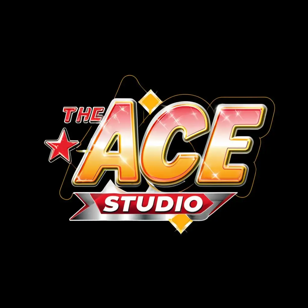 logo, game, with the text "The Ace Studio", typography