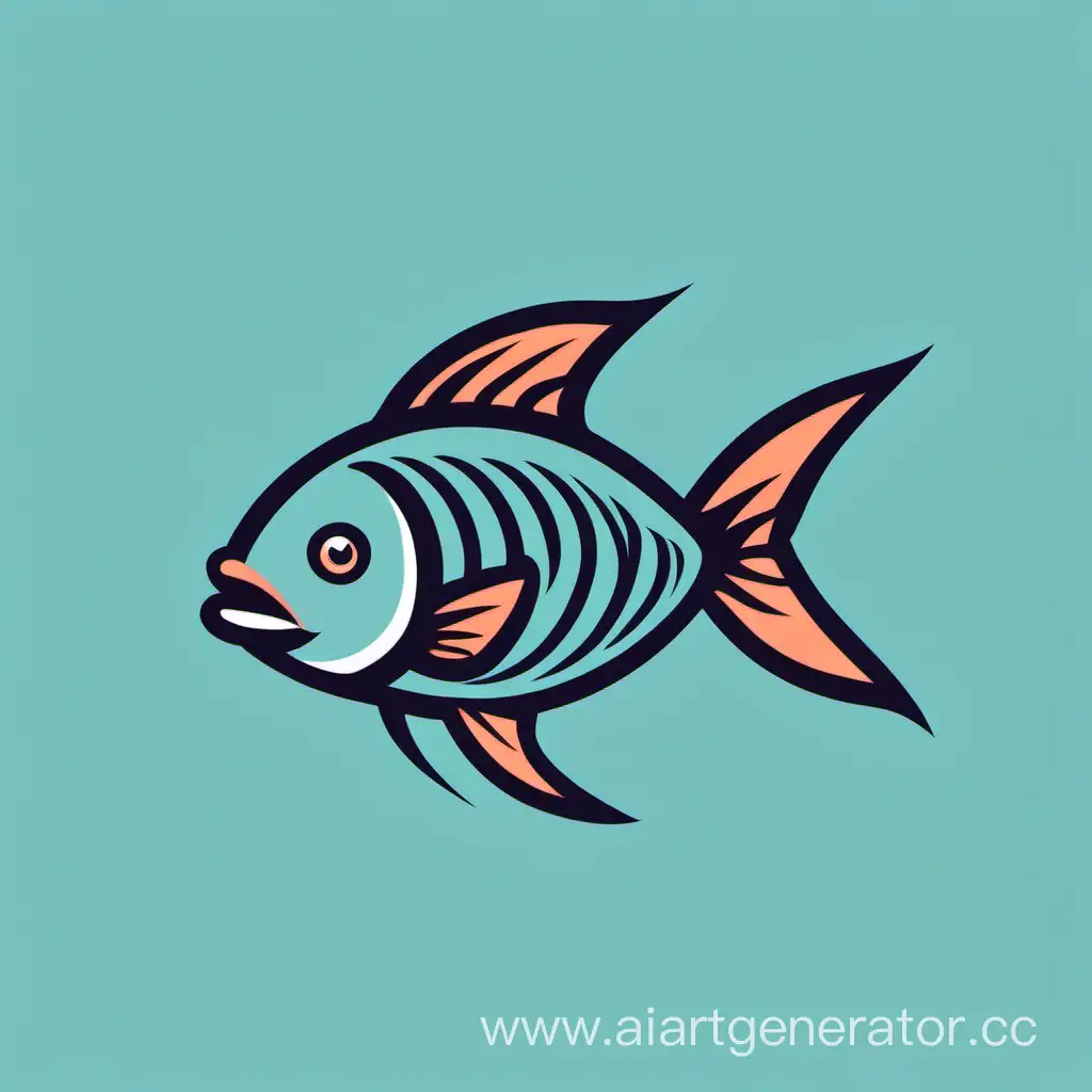 рыба, вектор, логотип