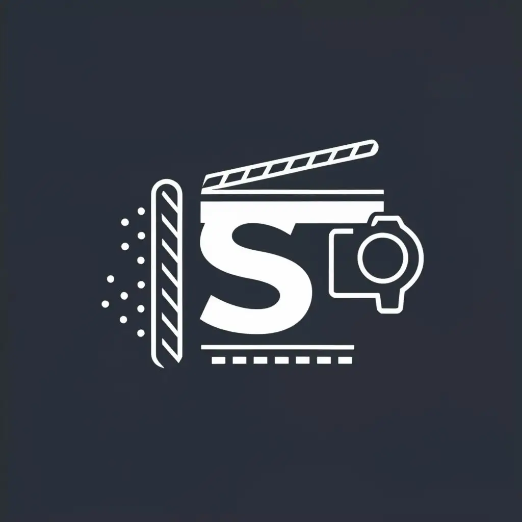 logo, Videography, with the text "S", typography, be used in Entertainment industry