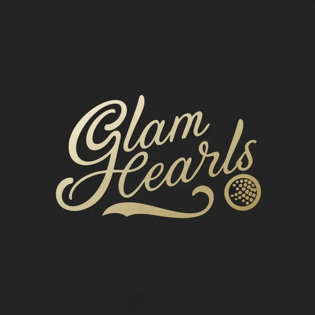 a logo design,with the text 'Glam Pearls', main symbol:Jewelry,Moderate,be used in Beauty Spa industry,clear background