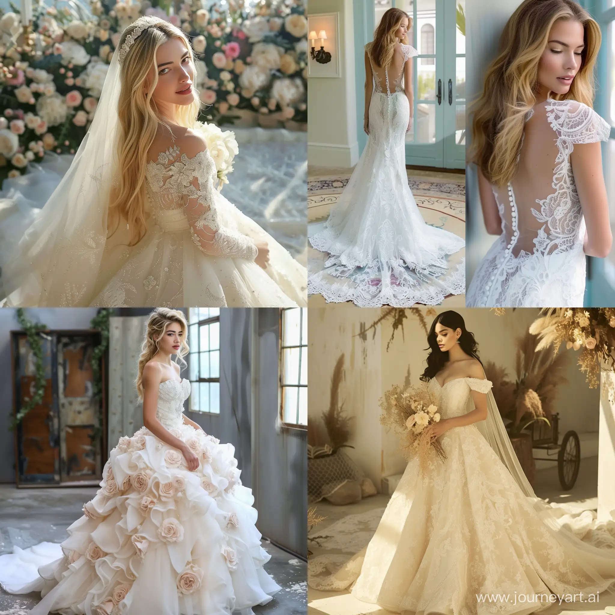 Anna-Nicole-Smith-Wedding-Dress-Elegant-Vintage-Style-Gown